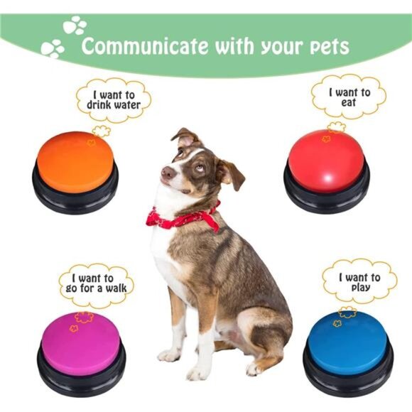 Voice Recording Button for Communication Pet Training Buzzer, 30 Second Record - Picture 2 of 8